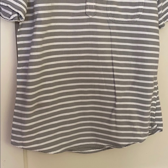 1901 gray and white striped polo shirt - Picture 3 of 8